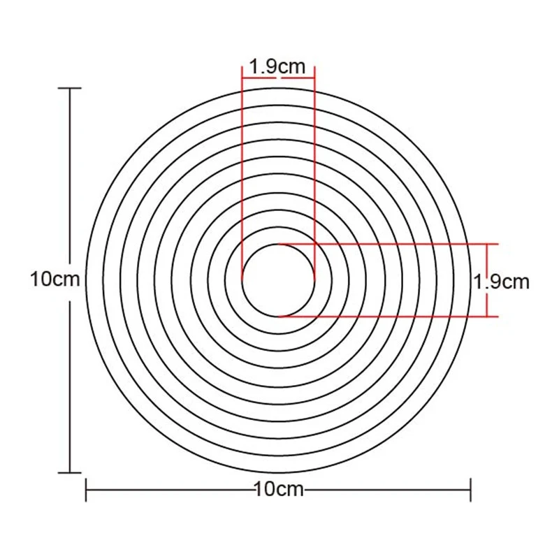 

10pcs Circle Frame Set Metal Cutting Dies for Diy dies Scrapbooking Album Paper Cards Making Decorative Stencils dies New 2020