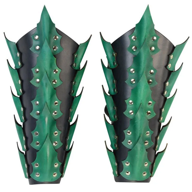 Фэнтезийный защитный нарукавник армированный кожаная шкала Костюм викинга