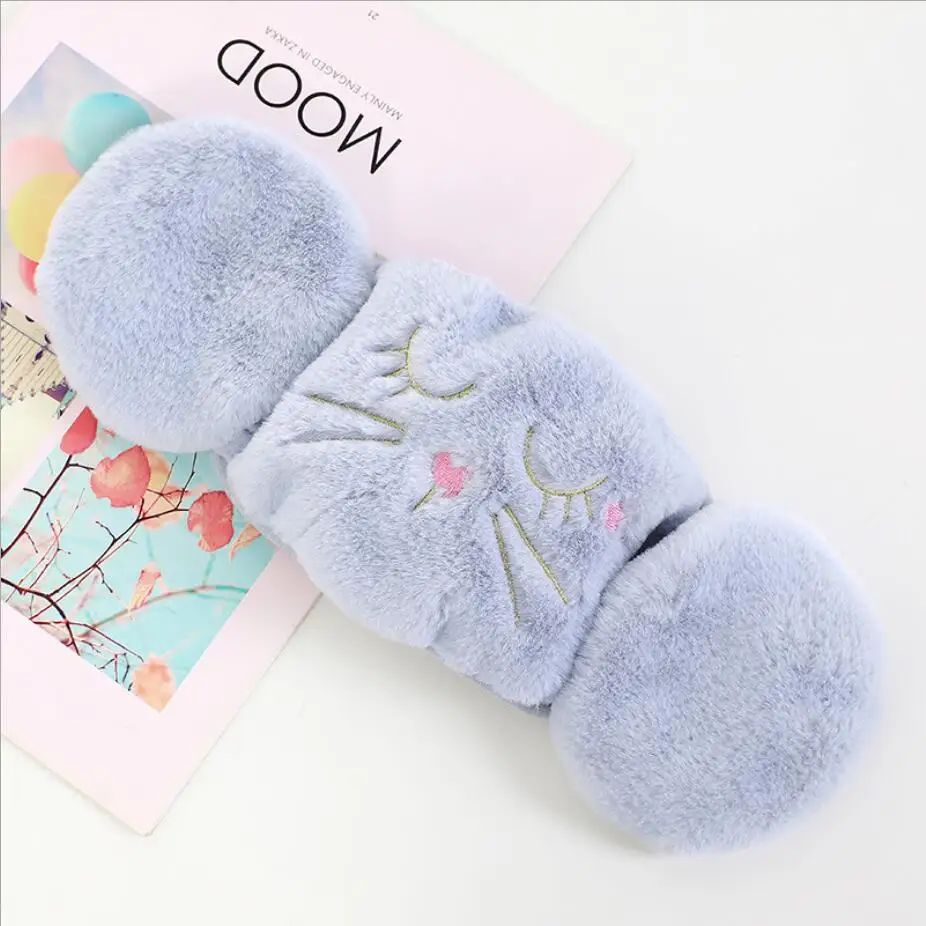 4 Cute girls winter warm masks Ear protect lady's anti-pollution mouth mask Cycling Wearing Earmuff Windproof Mask women Anti-Dust - Цвет: 4
