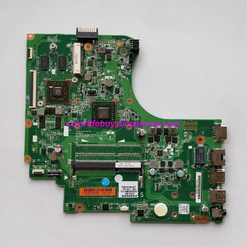 Genuine 747151-001 w A4-5000 CPU HD8570M/1GB GPU 747151-501 Laptop Motherboard 747151-601 for HP 255 G2 NoteBook PC Tested