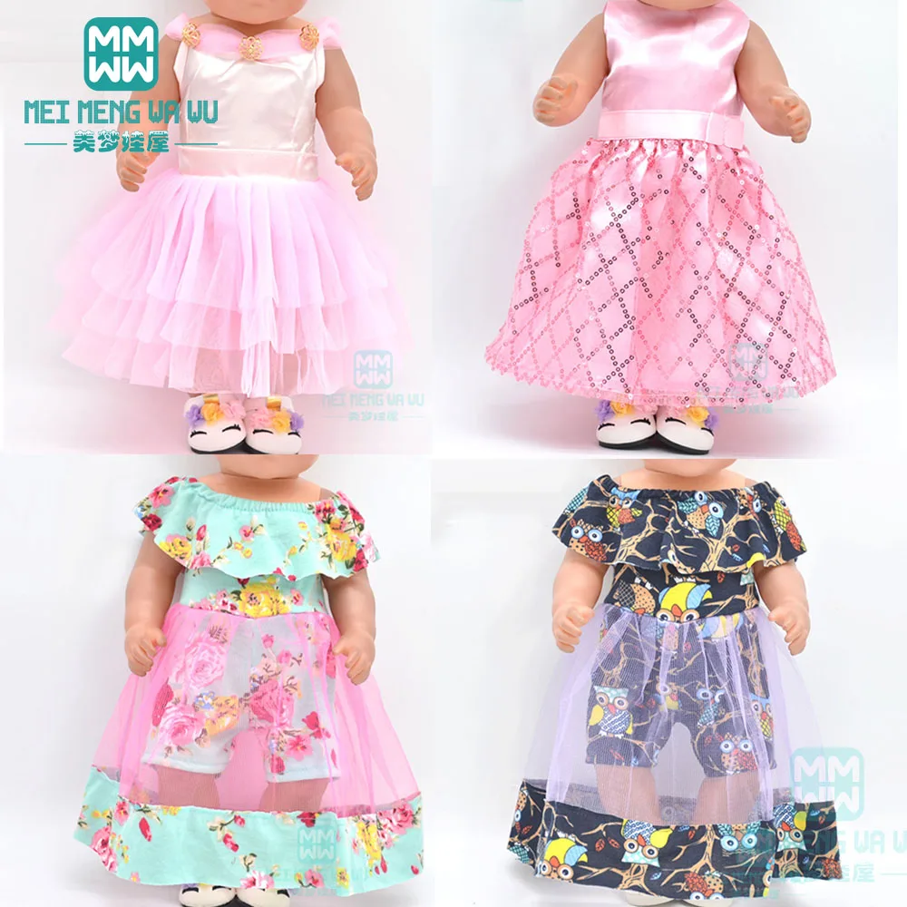 

Baby clothes for doll fit 43cm new born Doll accessories fashion dresses, suit skirts