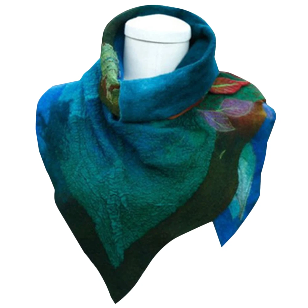 

Модные женские шарфы, шарф с неравномерным принтом, женский зимний теплый шарф, шарф-накидка, женские аксессуары