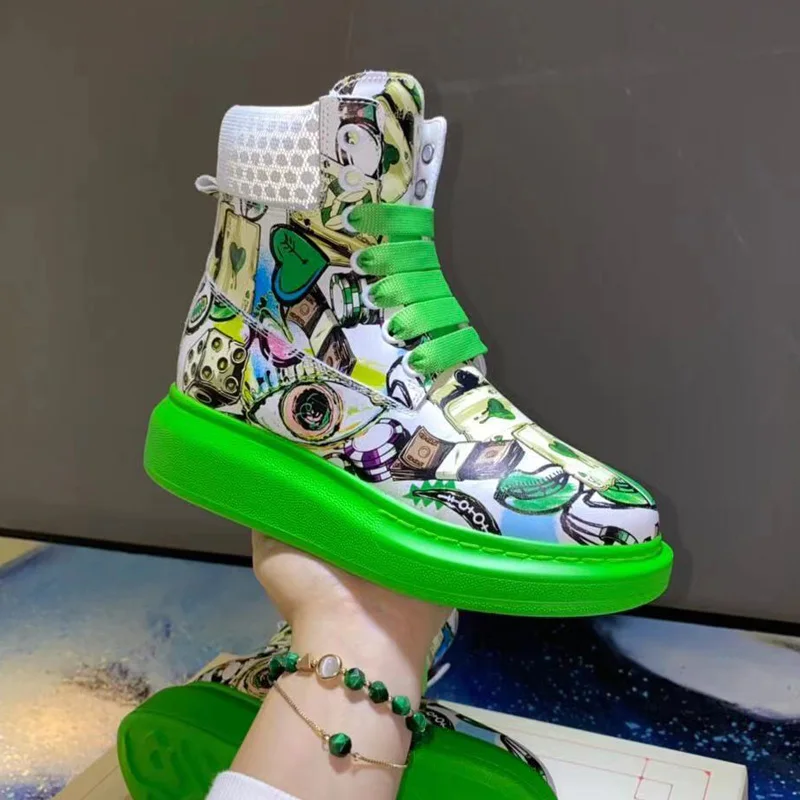 

Woman Shoes Boots Ankle Unisex Autumn Winter Most New Style Eye-catching Platform