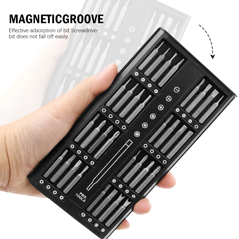

63 In 1 Screwdriver Set Precision Magnetic Screw Driver Bits Torx Hex Bit Handle Mobile Phone Repair Screwdrive Kit Tools
