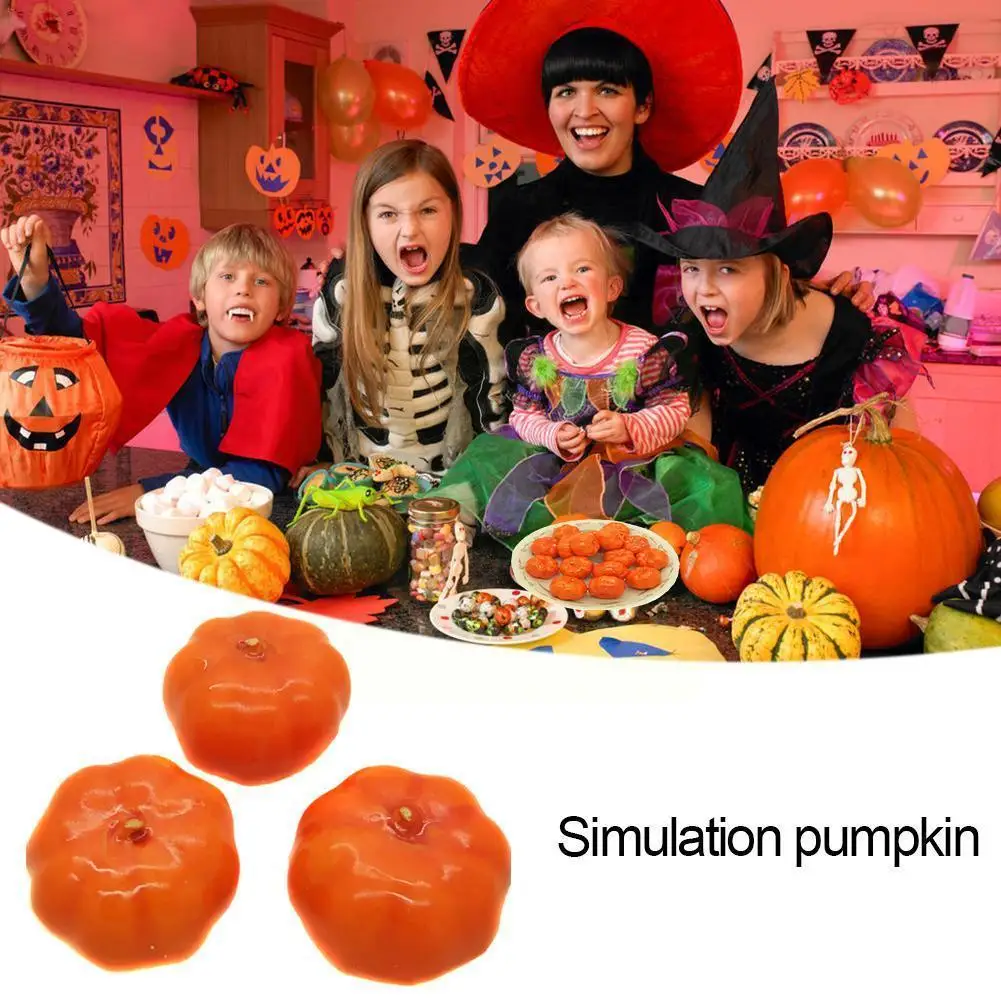 

25Pcs Mini Artificial Pumpkins Assorted Fake Simulation DIY For Halloween Crafts Home Decoration Pumpkin Party V2E2