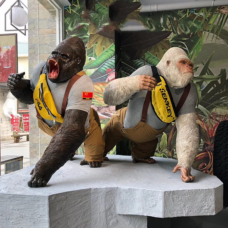 39 &quotимитационная статуя животного гориллы креативная особенность домашний