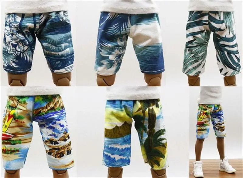 

Hot Sales Scale 1/6 Summer Tropical Hawaii Aloha Carnival Party Short Pants For Mostly 12 inch Doll Soldier Collection