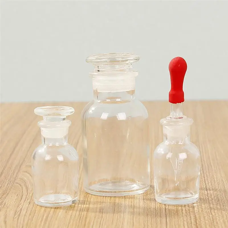 

3PCS Glass Dropper Bottles Multi-functional Dropper Bottles Mini Dropper Bottles