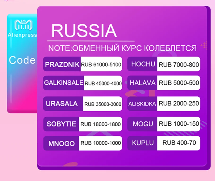 RU FR ES 11 промокод времени использования 00:00:00 12 23:59:59| |