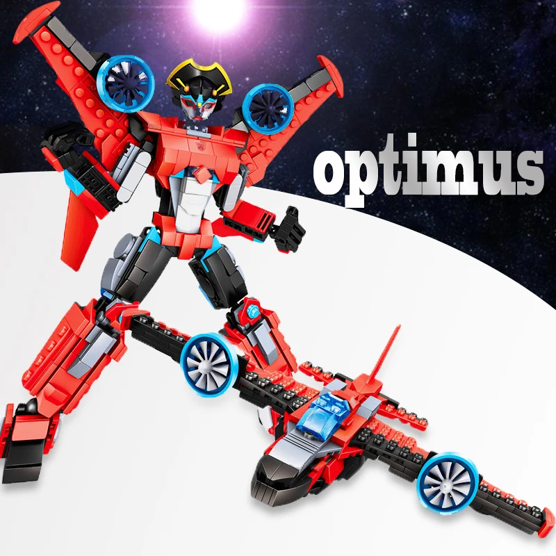 

BZDA ideas Transformerlys Toys Robo Miniaturas Buildmoc Movie Series Transformerlys Fighter Model Building Block Toys For Boys