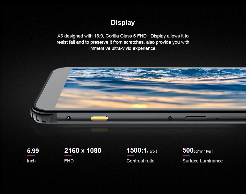AGM X3 MIL-STD-810G прочный водонепроницаемый смартфон 8 Гб 256 ГБ SDM845 Octa 5,99 ''24MP камера двойной ящик динамик Лицо ID QC NFC телефон