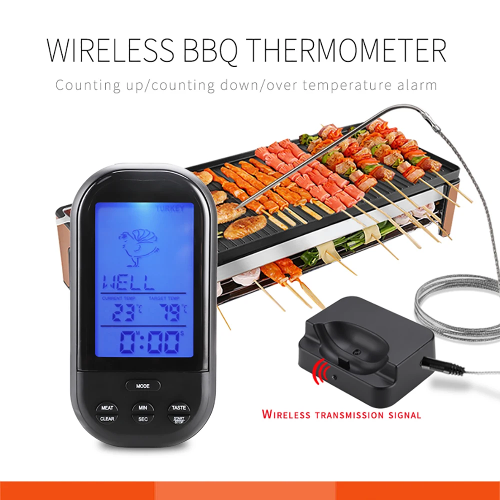Цифровой беспроводной термометр для домашнего приготовления пищи мяса |