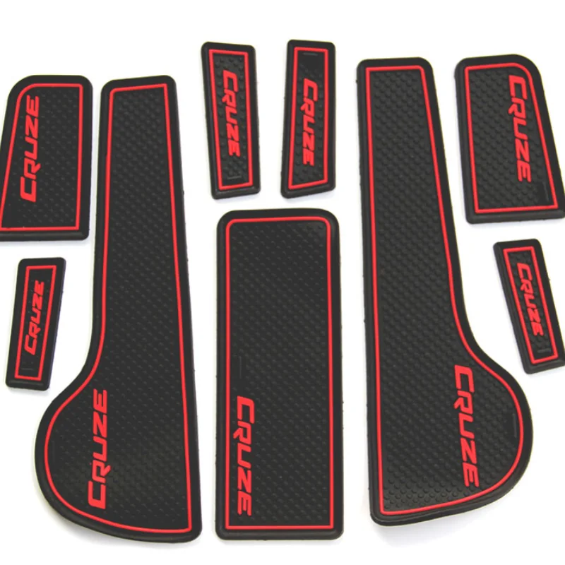 

9pcs Car Styling Interior Non-Slip Mat Door Groove Pad Cushion Rubber Mat Fit For Chevrolet Cruze Sedan Hatchback 2009-2014