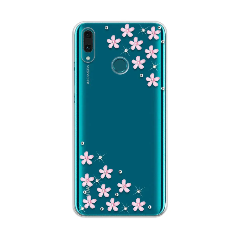 

Glitter Case For Fundas Huawei Y9 2019 Case Huawei Y9 2019 Phone Case Silicone Back TPU Luxury Cover For Huawei Y 9 2019 Y92019