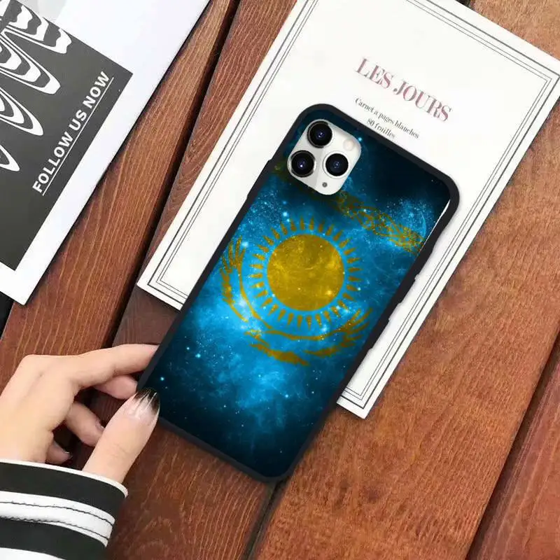 

Kazakhstan flag Phone Case for iPhone 11 12 pro XS MAX 8 7 6 6S Plus X 5S SE 2020 XR