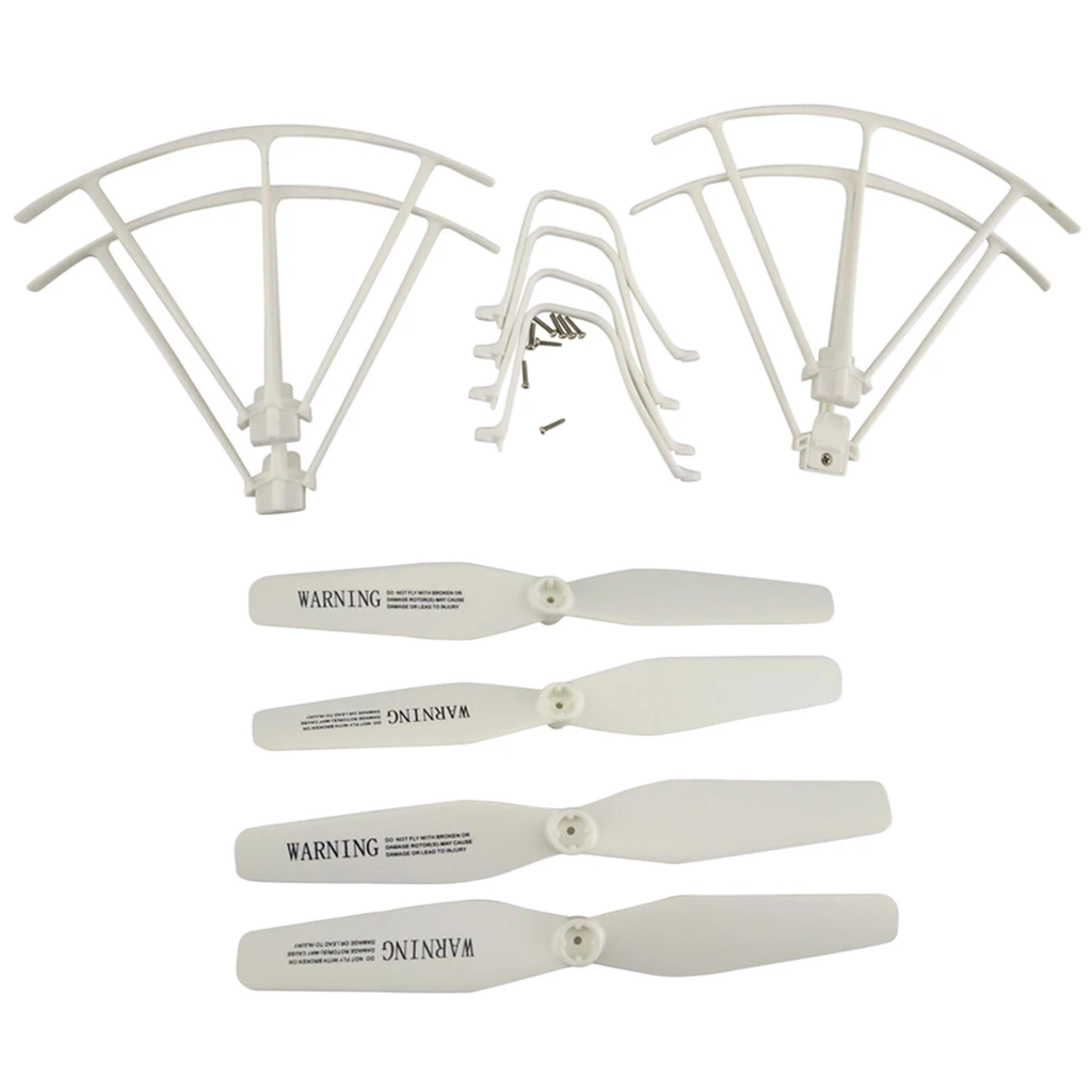 

Syma X5UW X5UC RC Drone Propeller and Propeller Protectors Paddle Propeller Protective Cover Landing Gear Propeller Ring