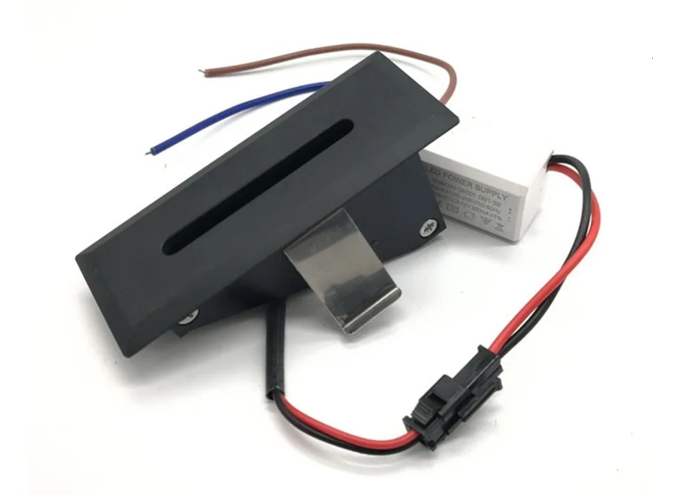 1 Вт Светодиодный настенный светильник для лестницы, AC85-265V, Ступенчатая лампа, настенные Угловые лампы, освещение лестницы, декоративные светильники с чипом Cree, Прямая поставка