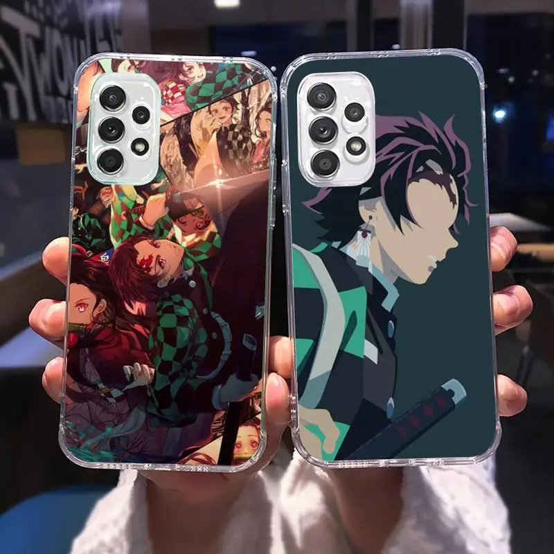 

Demon Slayer Anime Phone Case for Samsung A 51 50 52 12 21s 31 40 70 71 note S 20 10 21 ultra plus fe clear soft coque shell