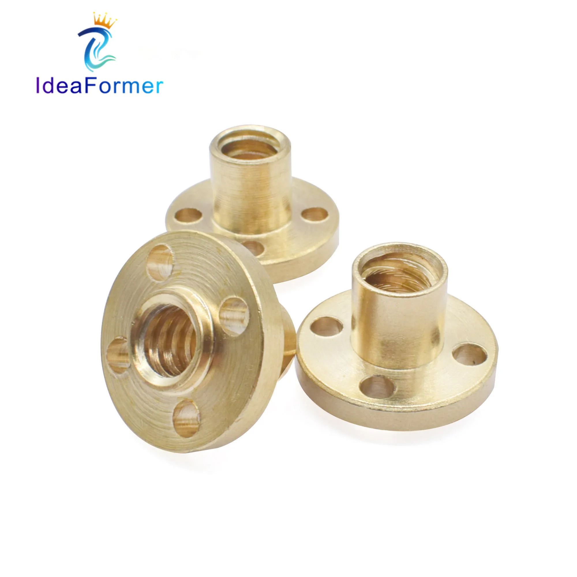 Винты ходовые 5 шт./лот T8 диаметр трапециевидной гайки Шаг 8 мм 2 4 латунная гайка