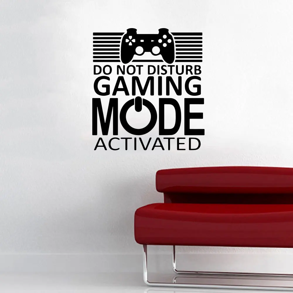 Настенная Наклейка Не беспокоить в режиме игры креативная на окно дверь
