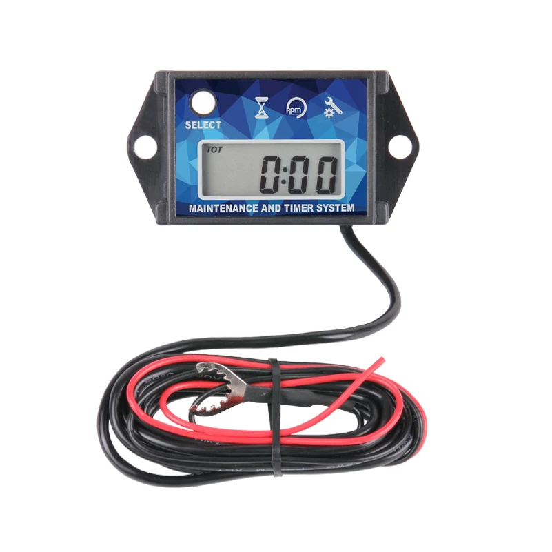 

Waterproof Hour Meter Digital Inductive Tachometer LCD for Gasoline Engine ATV UTV Dirtbike Outboar Chainsaw Outboard Jet Ski