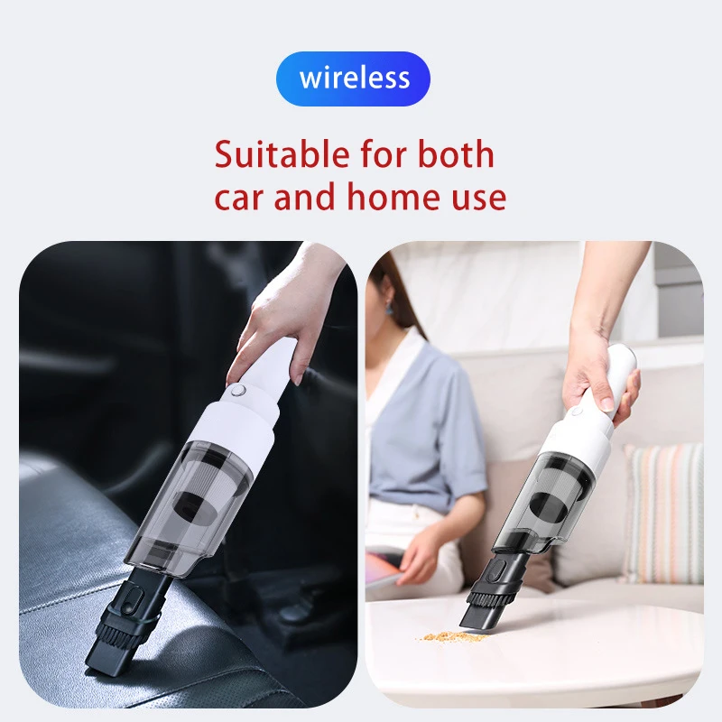 

Wireless Car Vacuum Cleaner 100W 4500PA Powerful Vacuum Cleaner Household Car Sweeping Cleaning Tool Handheld Aspiradora