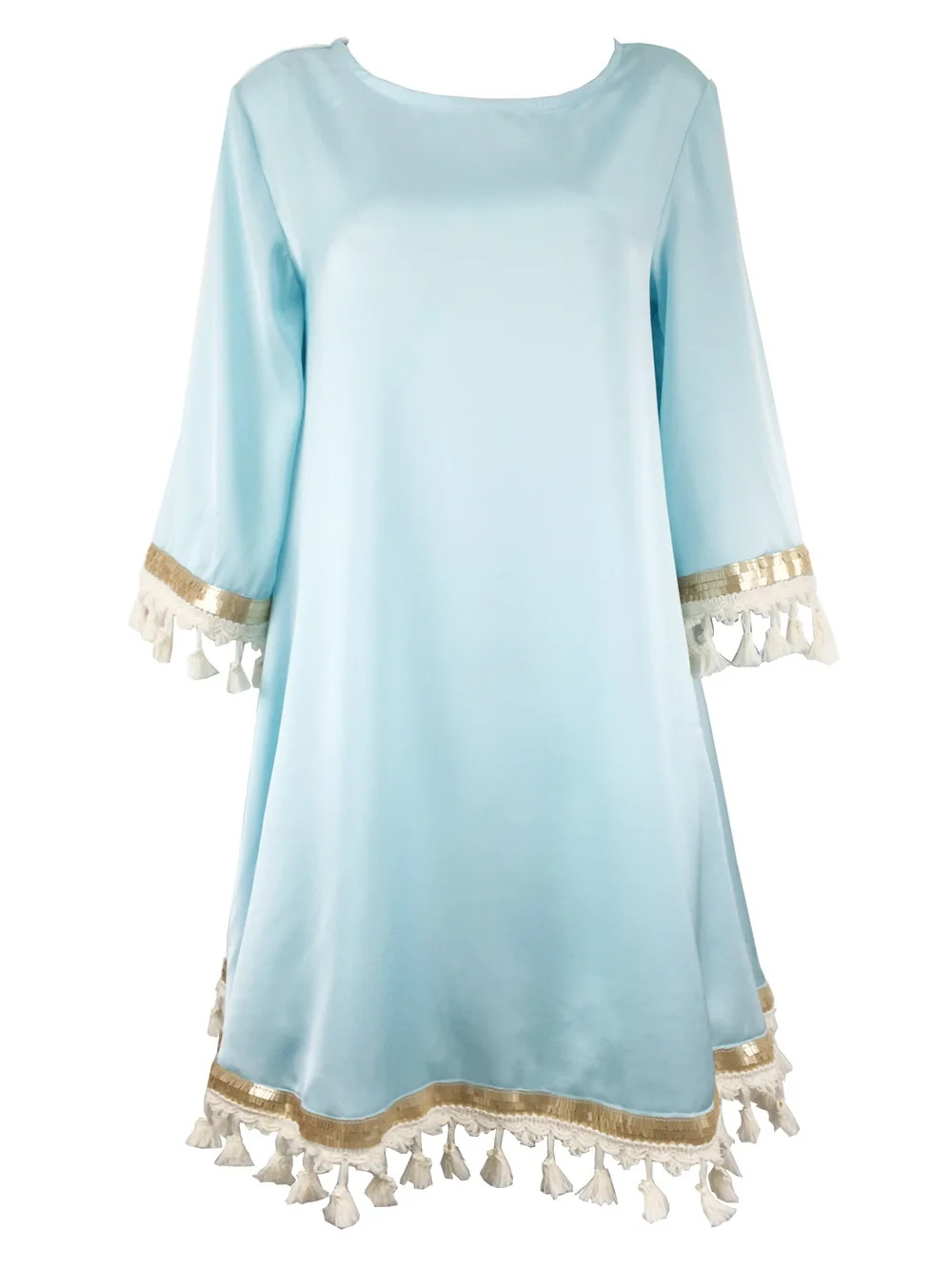 Round Neck 3/4 Sleeve Plus Size Cocktail Dress For Party Loose Women Vestidos De Coctel Cortos Elegantes 2019 | Свадьбы и торжества