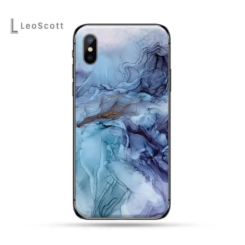 

Ink Brush Marble fashion Pattern luxury Anti-fall Phone Case shell for iPhone 11 12 pro XS MAX 8 7 6 6S Plus X 5S SE 2020 XR