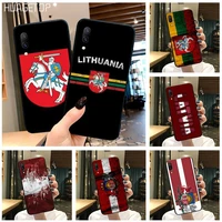 huagetop latvia lithuania flag soft phone case cover for vivo y91c y17 y51 y67 y55 y7s y81s y19 v17 vivos5