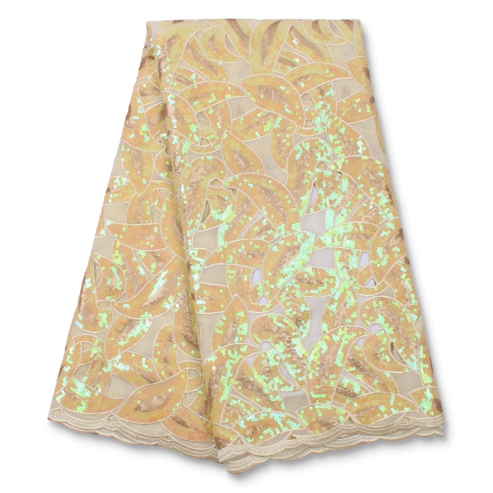 Розовая французская тюль африканская кружевная ткань с блестками новейшая