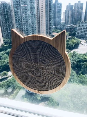 Сетка для кошек с окошком настенное крепление котят детской игрушки сизальная