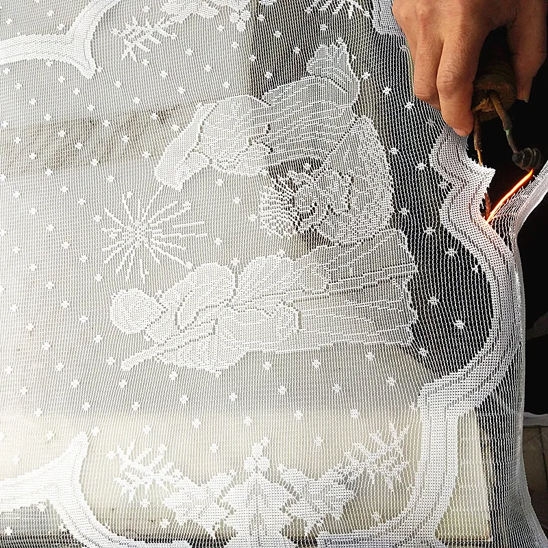 

1pcs Christmas Lace Tablecloth Virgin Mary Religious Day Fireplace Cover Fashion Table Runner Furnace Cloth Home Party Supplies