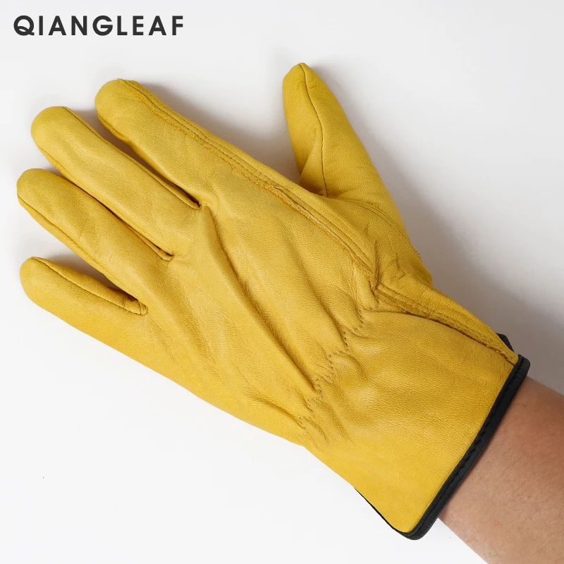 3 шт. мужские рабочие перчатки из воловьей кожи | Безопасность и защита