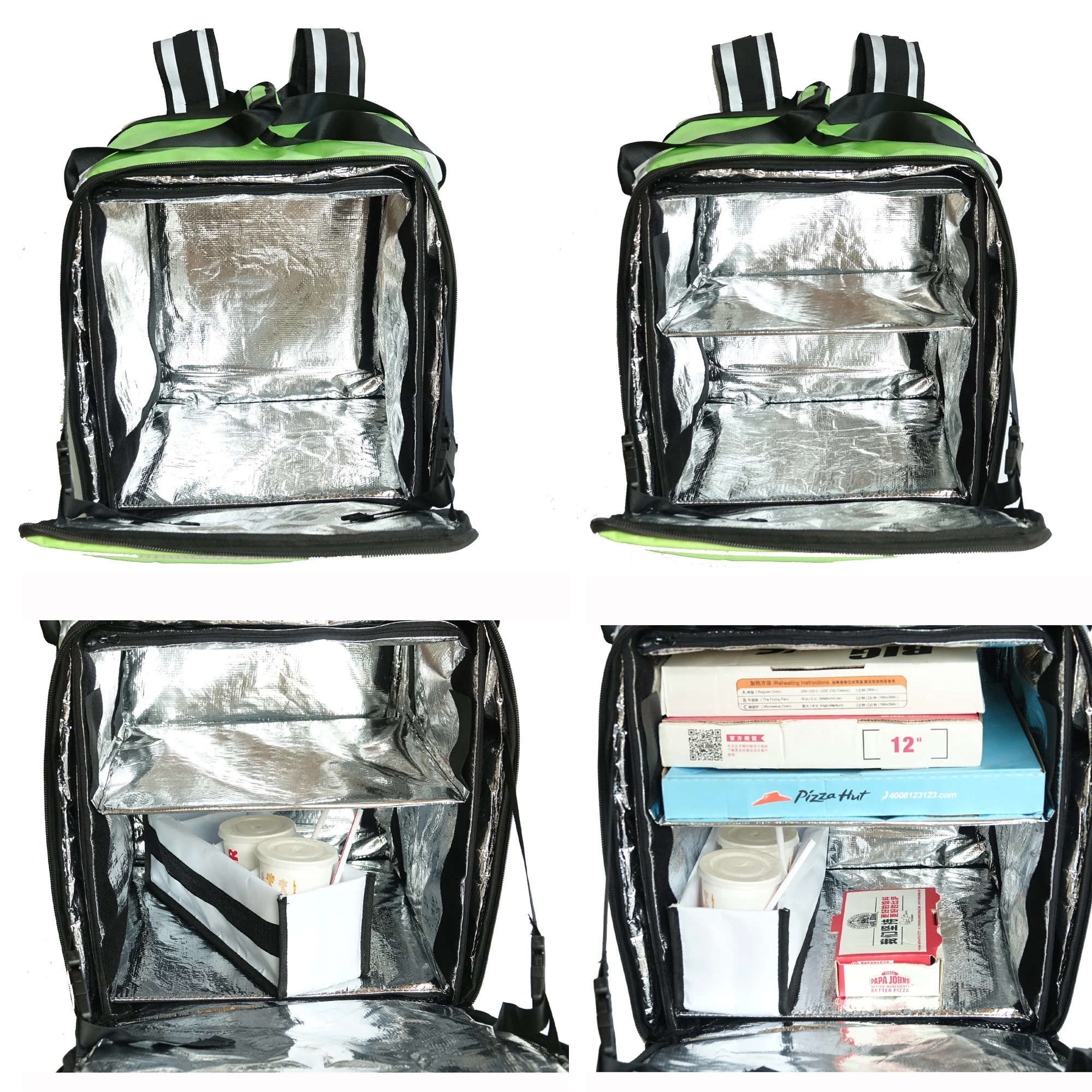Фотообои: рюкзак для доставки большой пиццы сохраняет тепло/прохладу 16 дюймов Д x