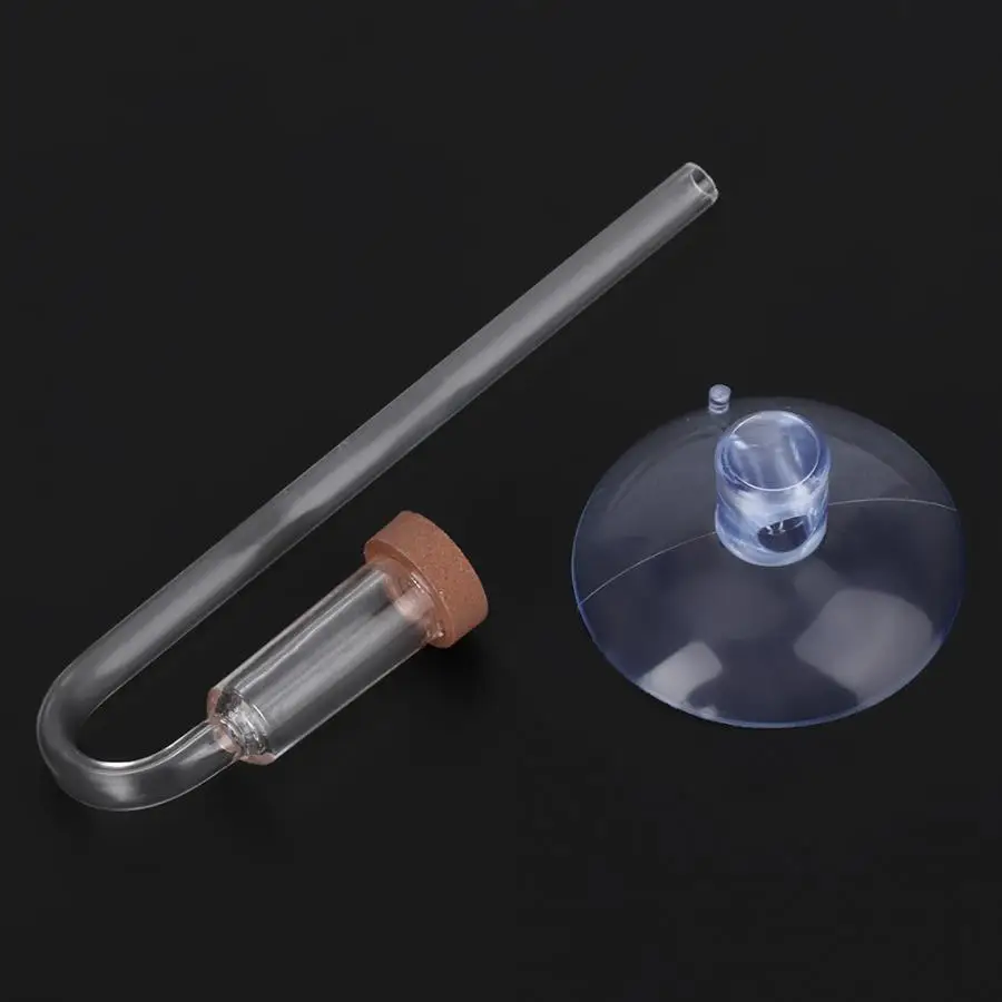 Fish Tank Acrylic Transparent CO2 Diffuser Atomizer Bubble Counter for Aquarium Plants Water Grass