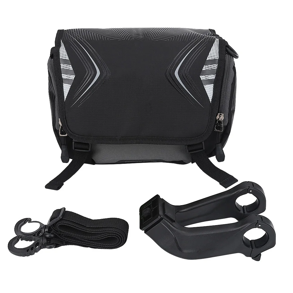 

Bike Motorbike Handlebar Mount Holder Waterproof Bag Case Accessory (Black)