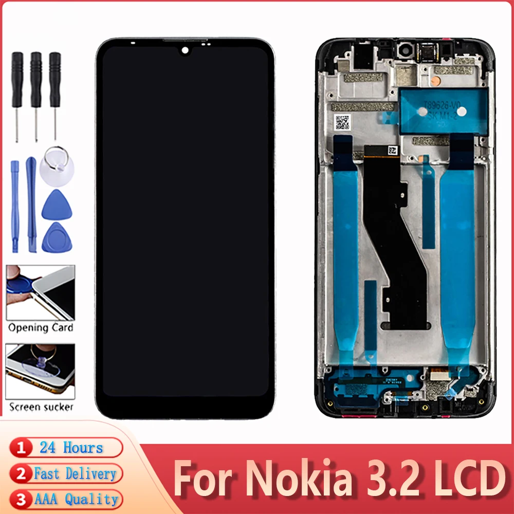 

ЖК-дисплей 6,2 дюймов для Nokia 1159 TA-1156 TA-1164 TA-, оригинальный ЖК-дисплей с сенсорным экраном и дигитайзером в сборе, запасные части, бесплатные инс...