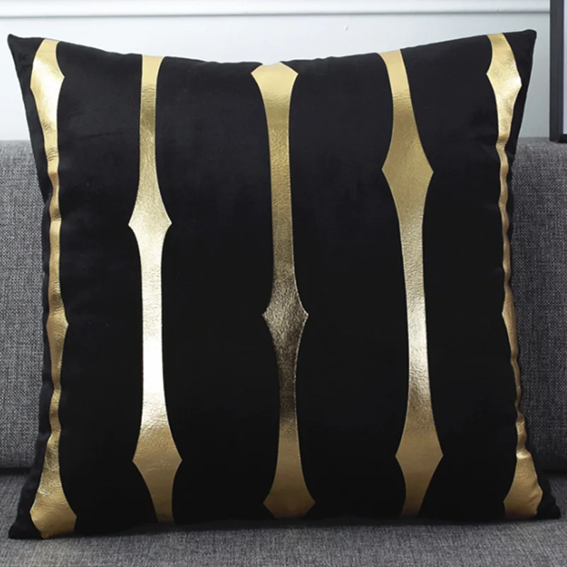 Новое поступление 2020 года Голландская Бархатная подушка с бронзовым узором 45*45