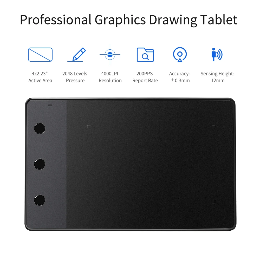 Планшет Графический Huion H420 для рисования 4x2 23 дюйма|Цифровые планшеты| |