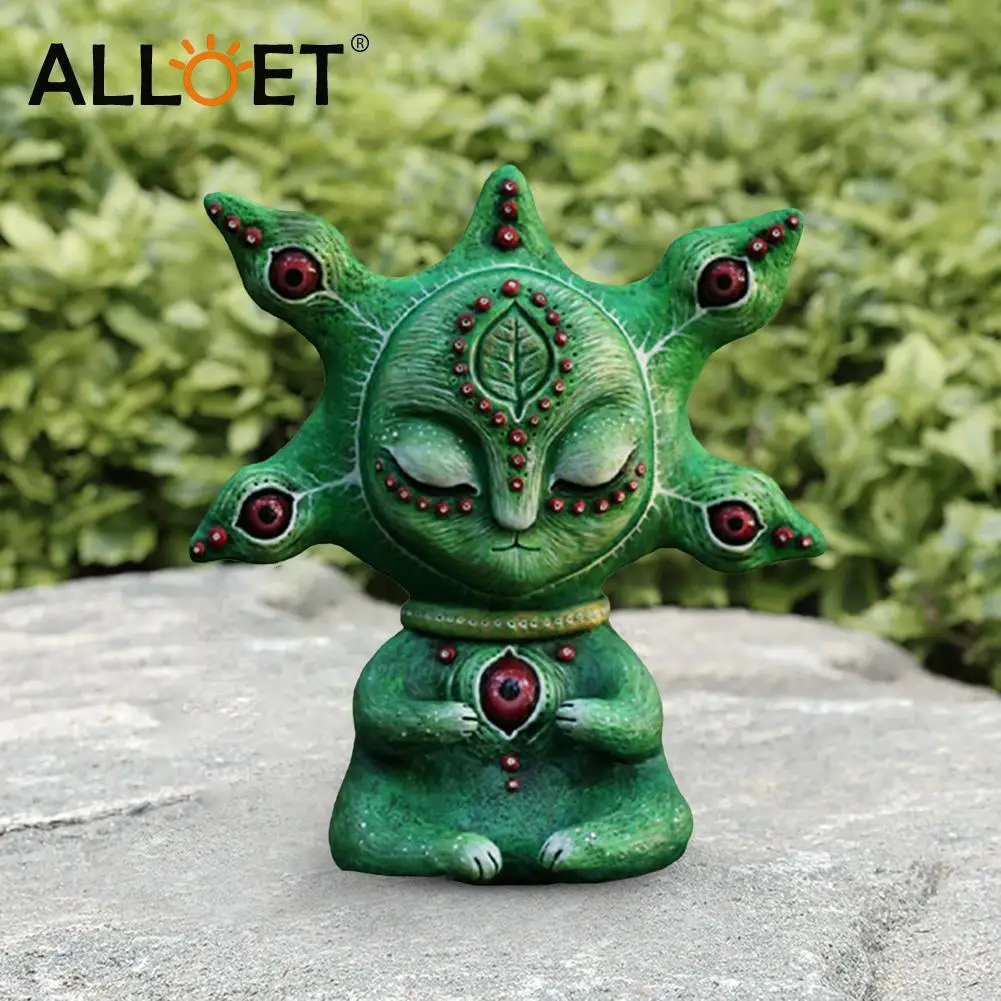 

Funny Aliens Statue Fantasy World Handmake Creatures DIY Figurine Outdoor Garden Home Resin Decoration Crafts Gardening Sculptur