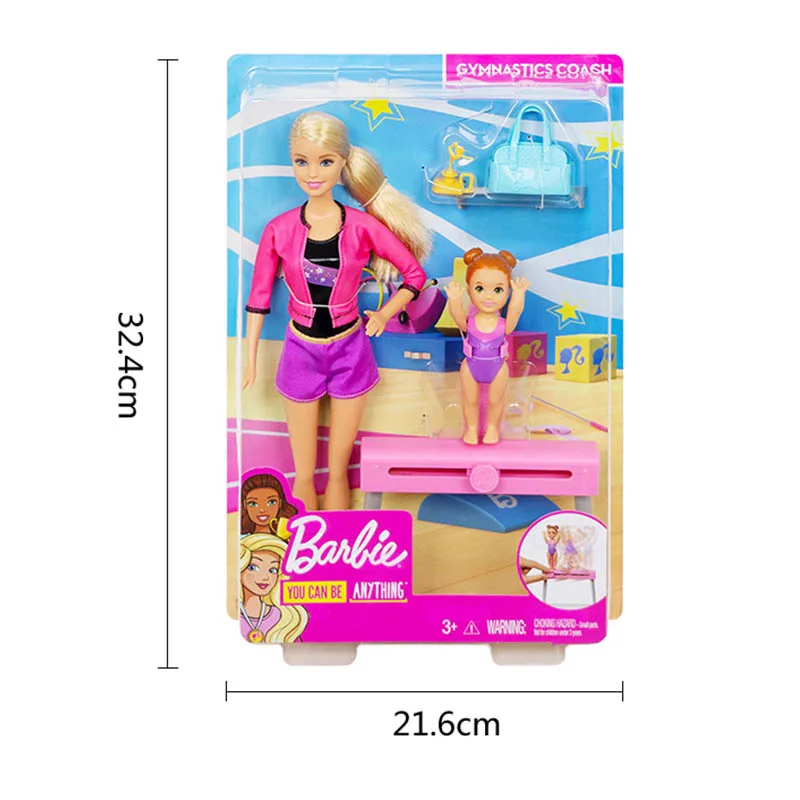 

Originals Barbie Coach Girl Princes Doll Gymnastics sports Girl Dolls Boneca Brinquedos For Birthday Gift Toys for child FXP39