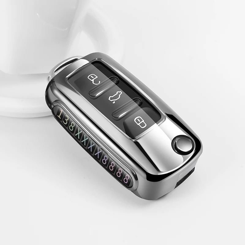 Высококачественный мягкий ТПУ чехол для автомобильного ключа защитный VW Volkswagen
