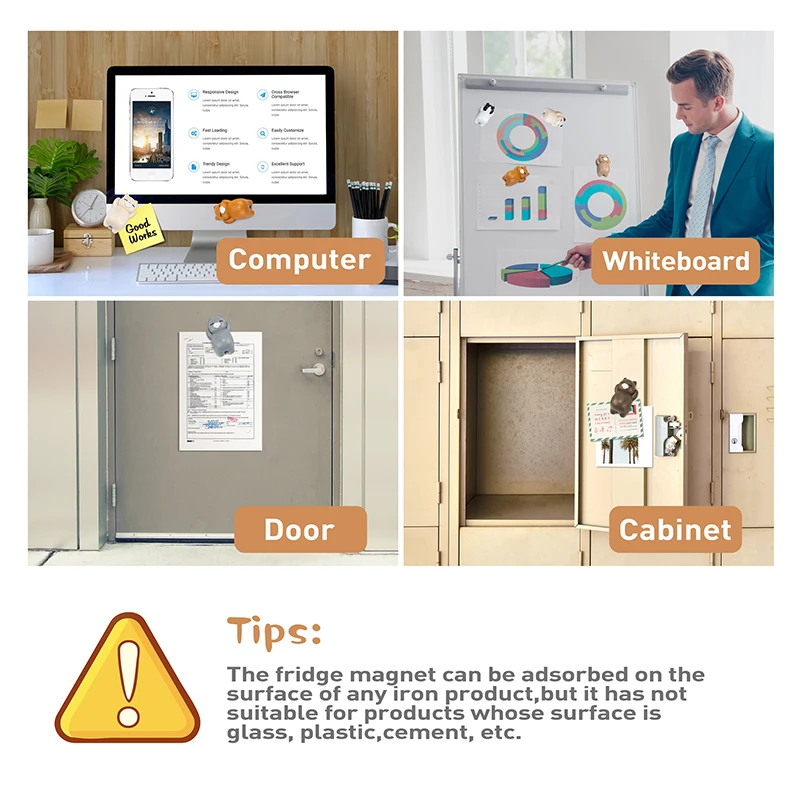 8 pack fun cat refrigerator magnets kitchen decor fridge cat ornament cute office magnet for whiteboard cabinets photo decore free global shipping