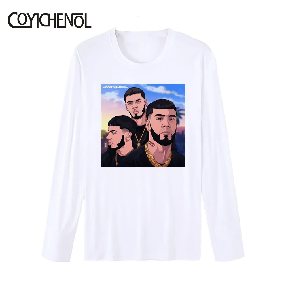 Anuel Aa футболка женская рубашки для мальчиков с длинными рукавами на заказ О