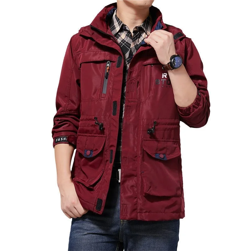 

Men's casual assault suit outdoor waterproof windproof army coat qui dry mountaineering suit thin men's jaet spring and