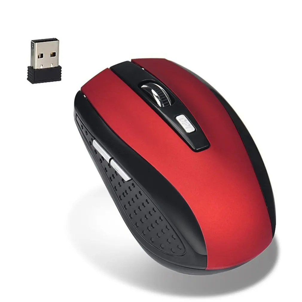 

2021 HOT 2.4GHZ Wireless Optical Mouse 6 Key for Games Office Leisure Use 1000 dpi