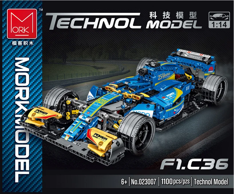 Высокотехнологичная серия F1 спортивный автомобиль строительные блоки 1152 шт.