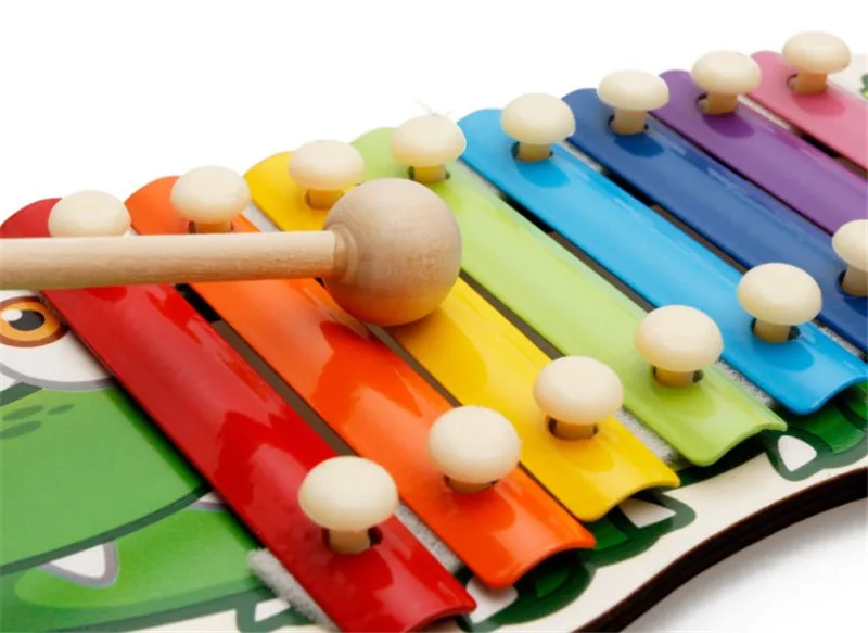 Детские музыкальные игрушки Радуга Деревянный инструмент ксилофон для детей