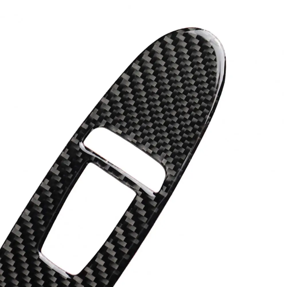 

2Pcs Window Control Panel Stickers Carbon Fiber Trim Car Interior Decal Stickers for Infiniti Q60 Left Dri Interiror Decoration