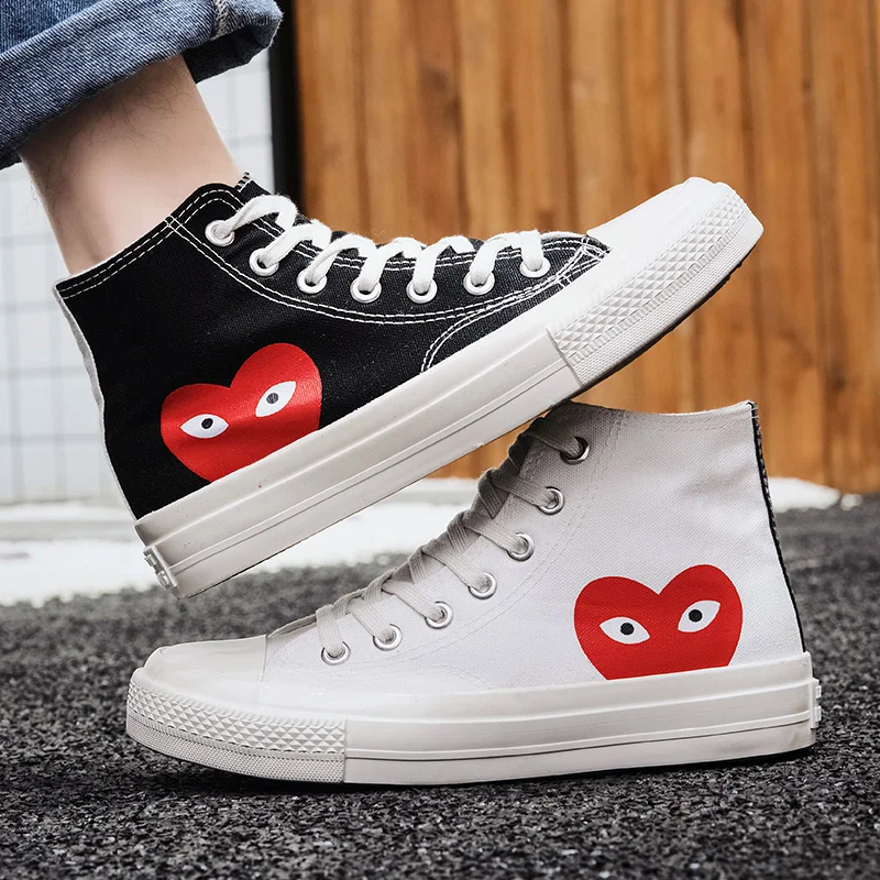 

2021 New PLAY Black CDG 1970s All Cool Star High-Top Unisex Skateboarding Shoes Sapato Feminino Zapatos De Mujer